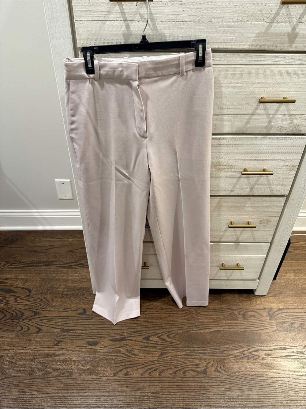 Aritzia Babaton Light Blush Straight-Leg Trousers